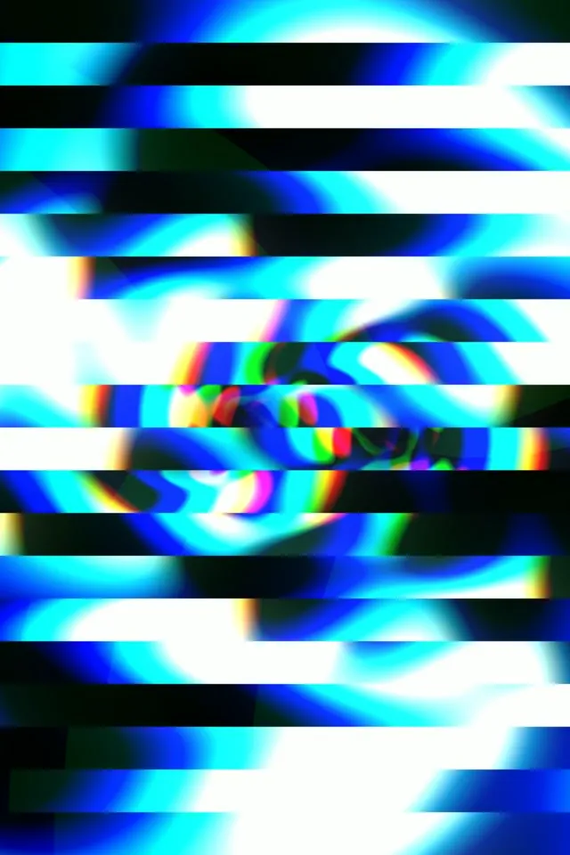 2:3 Photo Portrait | Neon Glitch Effect 60fps Motion Screensaver