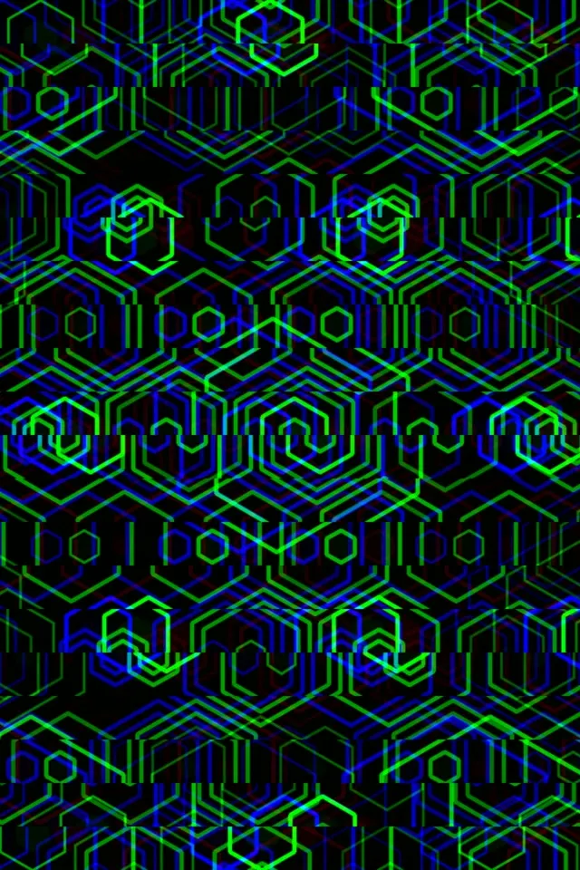 2:3 Photo Portrait neon hexagon 60fps screensaver motion background VJ loop