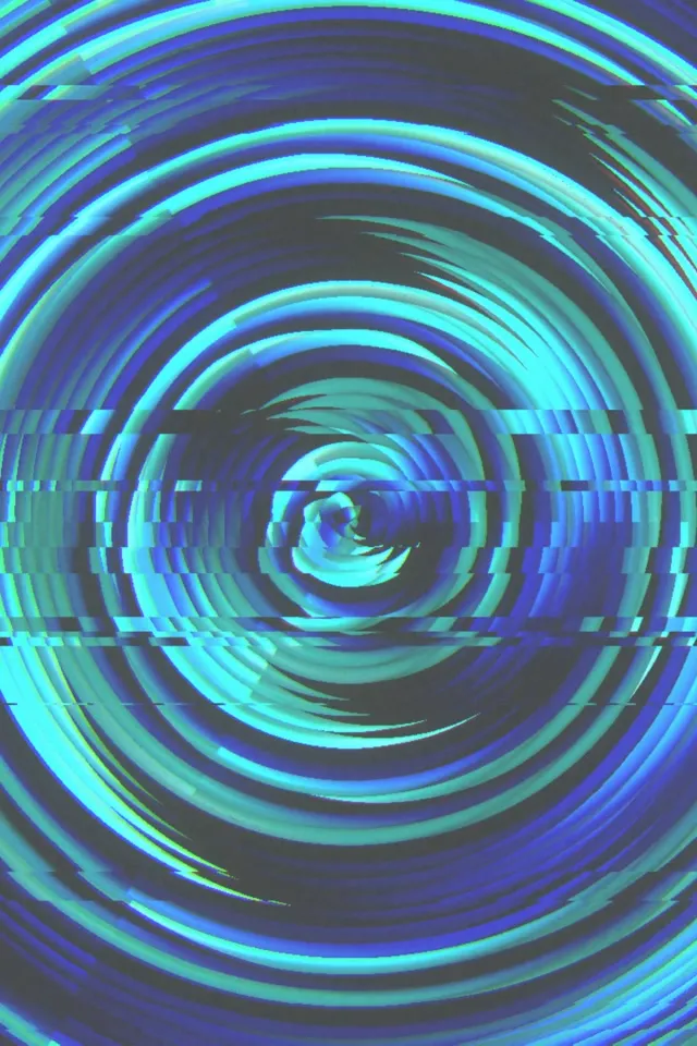 2:3 Photo Portrait | Neon Spiral Glitch 60fps Motion Background Loop