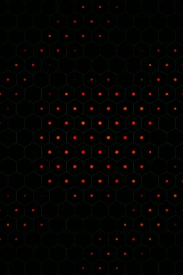 2:3 Photo Portrait | Red Dot Hexagon 60fps Motion Loop Screensaver