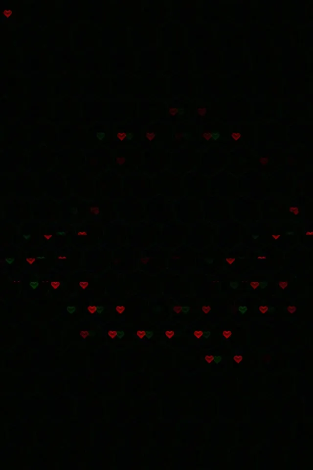 2:3 Photo Portrait | Red Green Hearts 60fps Motion Screensaver VJ Loop