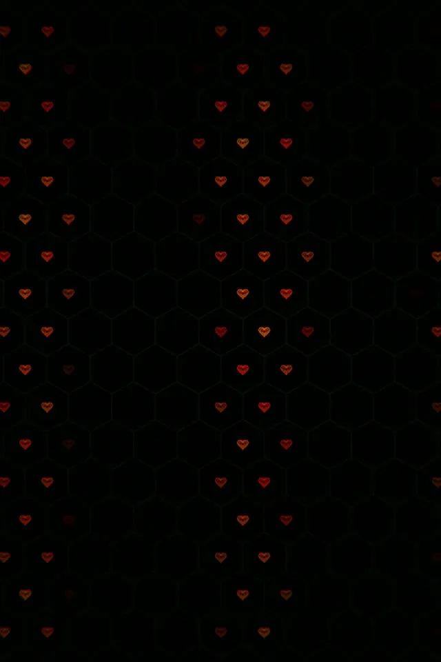 2:3 Photo Portrait Red Heart Rain 60fps Screensaver VJ Motion Loop