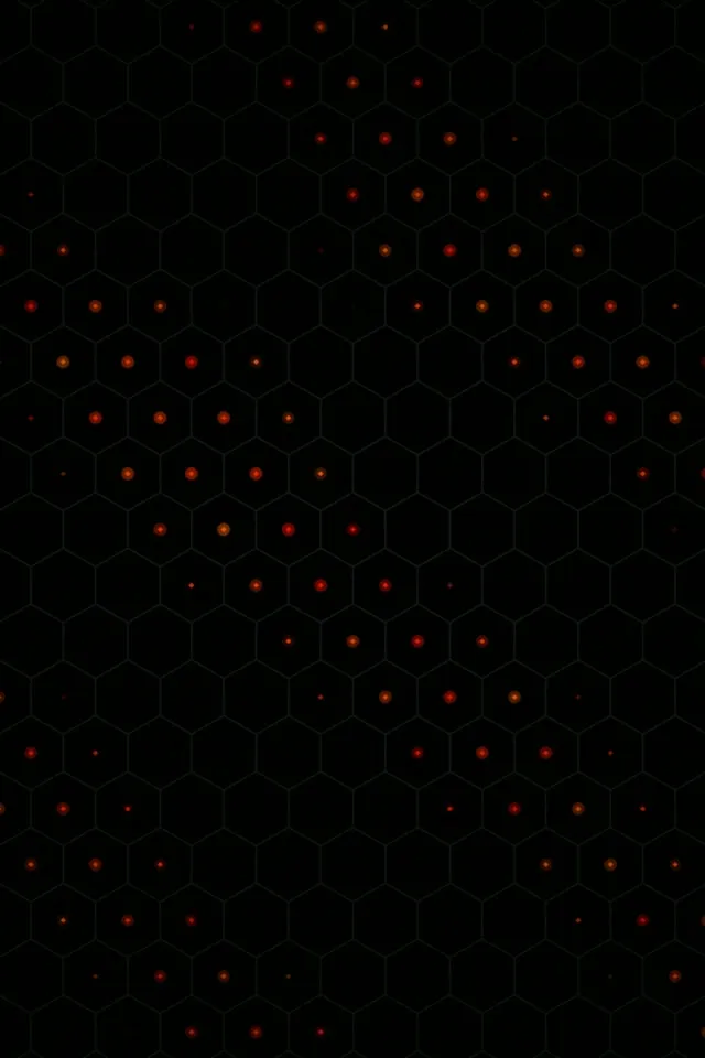 2:3 Photo Portrait | Red Hexagon Grid 60fps Screensaver Motion Loop