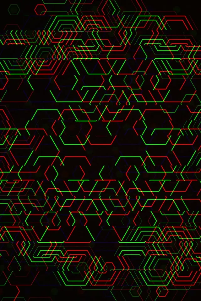 2:3 Photo Portrait | Tech Neon Grid 60fps VJ Loop Screensaver