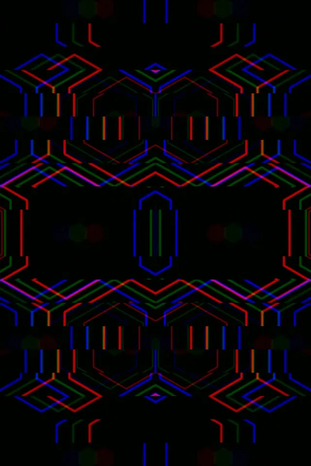 2:3 Photo Portrait | Vibrant Geometric Neon 60fps VJ Wallpaper