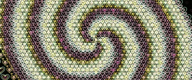 2.39:1 Cinemascope 60fps Heart Motion Background VJ Screensaver Loop