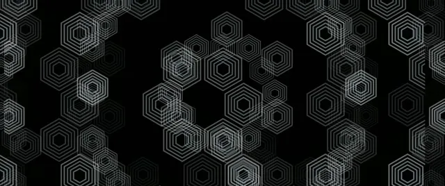 2.39:1 Cinemascope | 60fps Hexagon Motion Background Screensaver VJ Broadcast