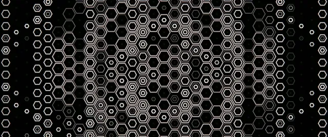 2.39:1 Cinemascope | 60fps Honeycomb Hexagonal Motion Screensaver VJ Loop