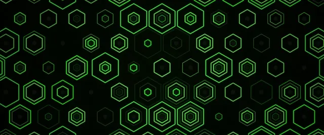 2.39:1 Cinemascope 60fps | Neon Green Hexagon Grid VJ Screensaver