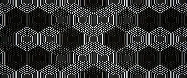 2.39:1 Cinemascope | Abstract 60fps Hexagons Motion Loop Wallpaper