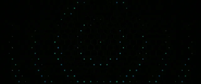 2.39:1 Cinemascope | Cyan Glowing Particles 60fps Screensaver VJ Loop