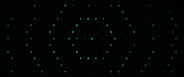 2.39:1 Cinemascope | Cyan Hexagon 60fps Screensaver Live Wallpaper