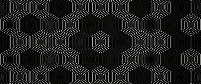 2.39:1 Cinemascope | Geometric Hexagon 60fps Screensaver Motion Visual