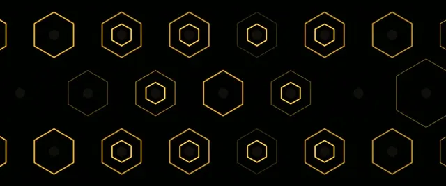 2.39:1 Cinemascope Hexagon Pattern 60fps Screensaver VJ Loop