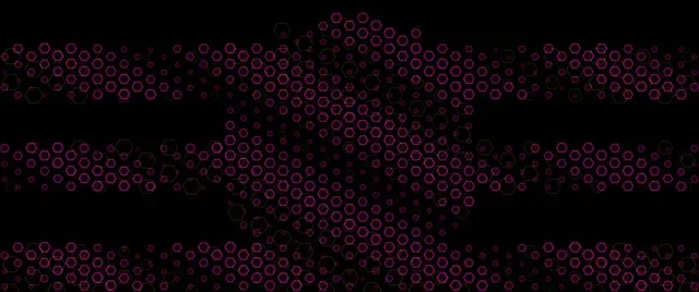 2.39:1 Cinemascope | Neon Hexagon Particle 60fps Screensaver Motion Visual