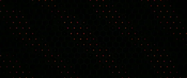 2.39:1 Cinemascope | Red Dot Hexagon 60fps Screensaver VJ Loop