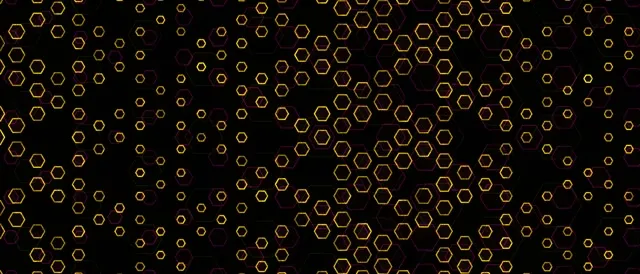 21:9 Ultrawide 60FPS Golden Hexagon Kaleidoscope Screensaver Motion Background