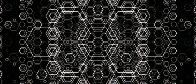 21:9 Ultrawide 60fps Hexagon Geometric Motion Background VJ Loop