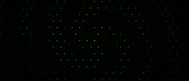 21:9 Ultrawide | 60fps Hexagon Network Motion Background with Glowing Green