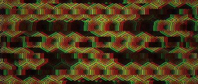 21:9 Ultrawide | 60fps Neon Hexagon VJ Loop Screensaver Motion Background