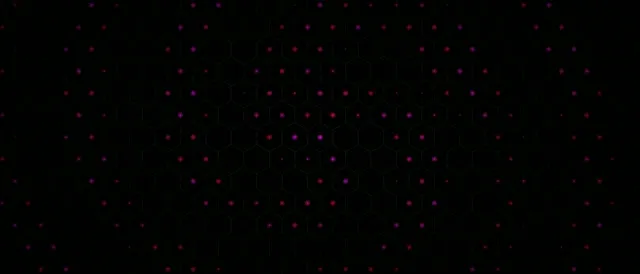 21:9 Ultrawide | 60fps Screensaver - Hexagonal Network VJ Loop with Glowing Particles