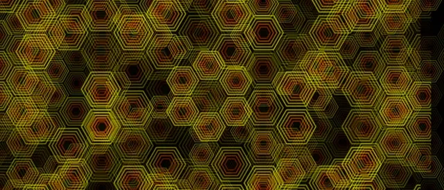 21:9 Ultrawide | 60fps Screensaver - Neon Hexagon Motion Loop