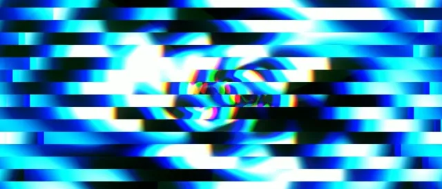 21:9 Ultrawide | Cyan Neon Glitch Motion 60fps VJ Loop Screensaver