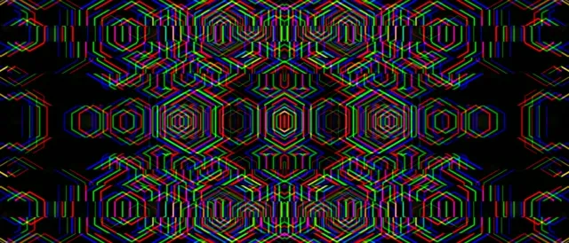 21:9 Ultrawide | Neon Hexagon Geometric 60fps Screensaver VJ Loop