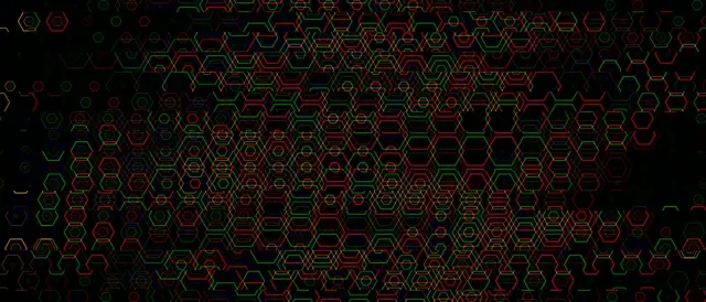 21:9 Ultrawide | Neon Hexagon Grid 60fps Screensaver VJ Loop