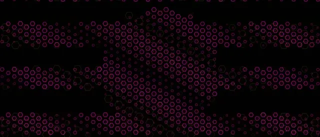 21:9 Ultrawide | Neon Hexagon Particle Flow 60fps Screensaver VJ Loop
