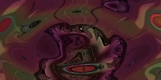 2:1 Aspect Neon Tunnel 60fps Screensaver - Luminous Green Spiral Distortion VJ Clip