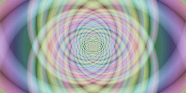 2:1 Cinematic 60fps Neon Tunnel Screensaver Hypnotic Multicolor Diamond Tunnel VJ Visual