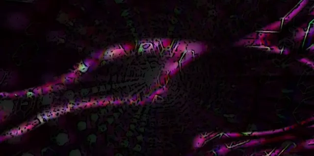 2:1 Cinematic 60fps Screensaver Neon Tunnel Neon Hexagon Vortex Visuals loop