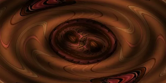 2:1 Cinematic 60fps Screensaver Neon Tunnel Pulsating Golden Spiral Vj Footage