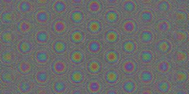 2:1 Univisium | 60fps Flowing Crimson Mint Kaleidoscope Screensaver Background for Edits