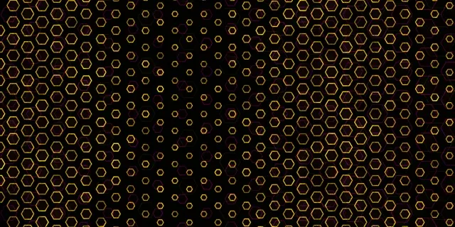 2:1 Univisium 60FPS Golden Hexagon Screensaver - Background for Edits