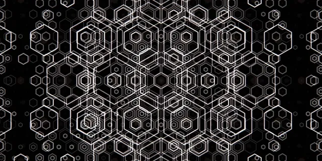 2:1 Univisium 60fps Hexagon Vortex Live Wallpaper Screensaver Neon