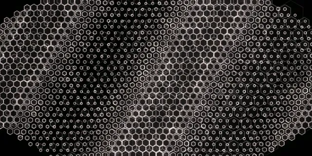 2:1 Univisium 60FPS Kaleidoscope Hexagon Screensaver Motion Graphics