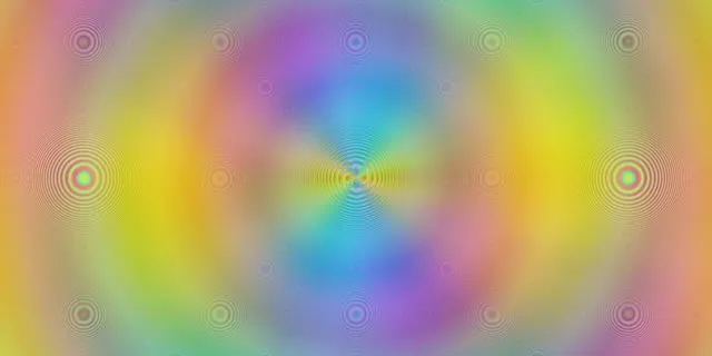 2:1 Univisium 60FPS Kaleidoscope Screensaver Background - Vibrant Concentric Circles