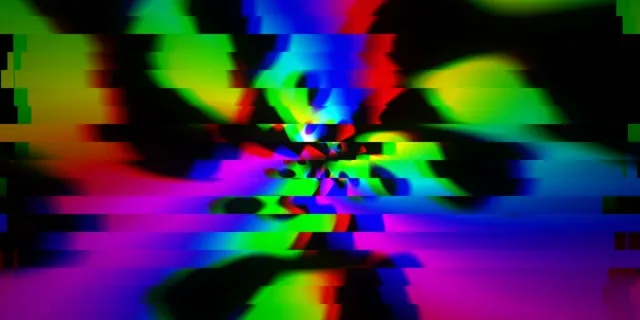2:1 Univisium 60fps Neon Kaleidoscope Screensaver Motion Background Glitch