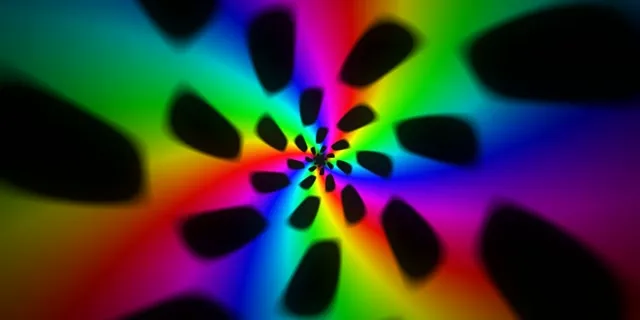 2:1 Univisium 60FPS Neon Kaleidoscope Screensaver Motion Background
