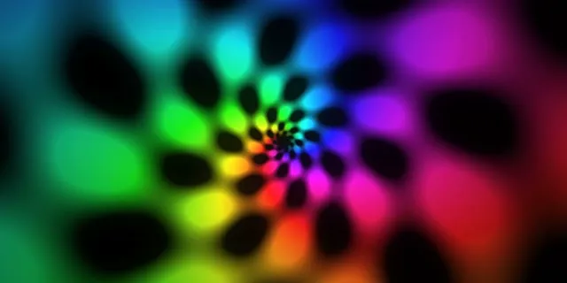 2:1 Univisium | 60fps Neon Spiral Screensaver Motion Background Vortex