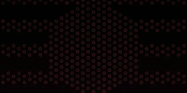 2:1 Univisium 60FPS Red Hexagon Pattern Screensaver | Motion Background Loop