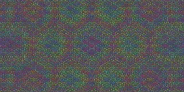 2:1 Univisium 60fps Screensaver | Azure Violet Pulsing Geometric Motion