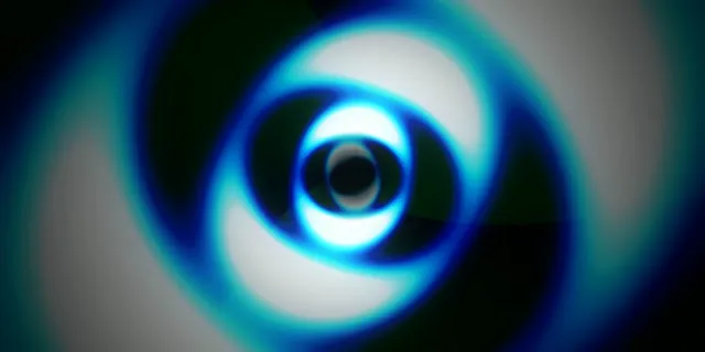 2:1 Univisium 60fps Screensaver | Glowing Vortex Motion Background Neon