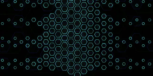 2:1 Univisium 60fps Screensaver Neon Tunnel Background for Edits Cyan