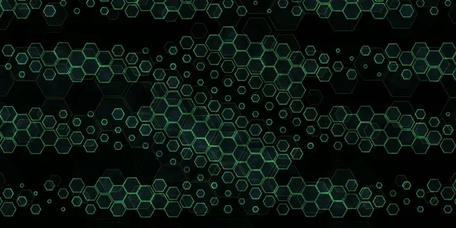 2:1 Univisium 60fps Screensaver Neon Tunnel Background for Edits Green