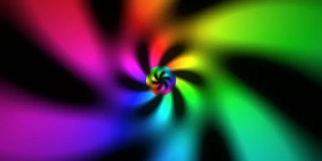 2:1 Univisium 60fps Screensaver Neon Tunnel Background for Edits Rainbow Tunnel