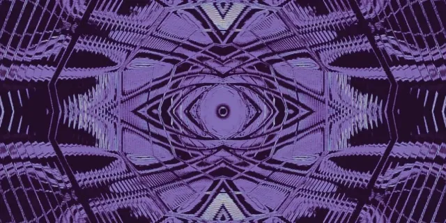 2:1 Univisium 60fps screensaver neon tunnel crystalline vortex vj loop