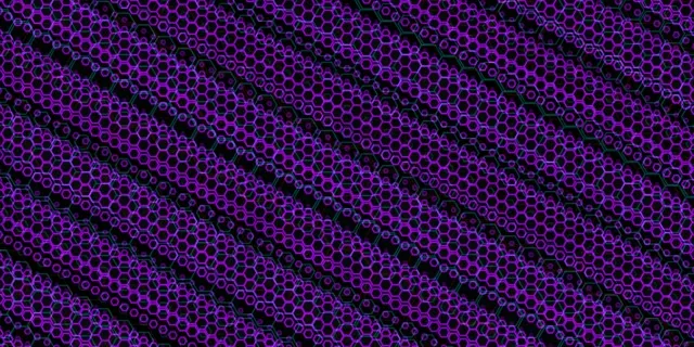2:1 Univisium 60fps Screensaver Neon Tunnel Live Wallpaper Purple Lattice